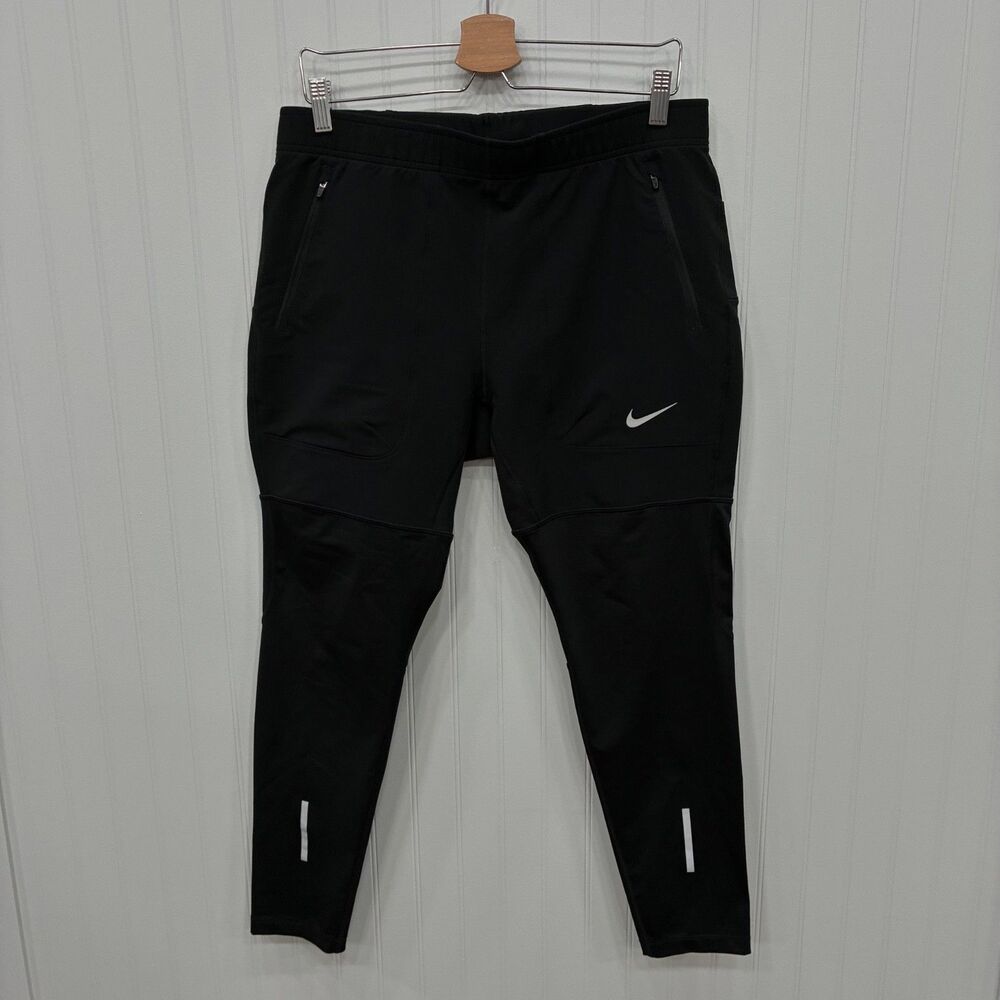 Nike Mens L Black Utility Tight Dri-FIT Running Flex Pants Joggers 717776-010